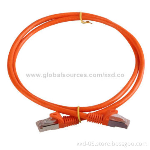 SFTP Cat6 Patch Cords, Jacket 8P8C RJ45 Connector BC Stranded Conductor Twisted Pair